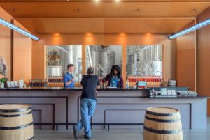 distillery design westward whiskey tasting room view