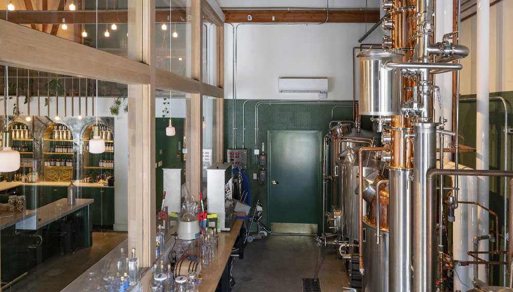 Aimsir tasting room detail distillery design